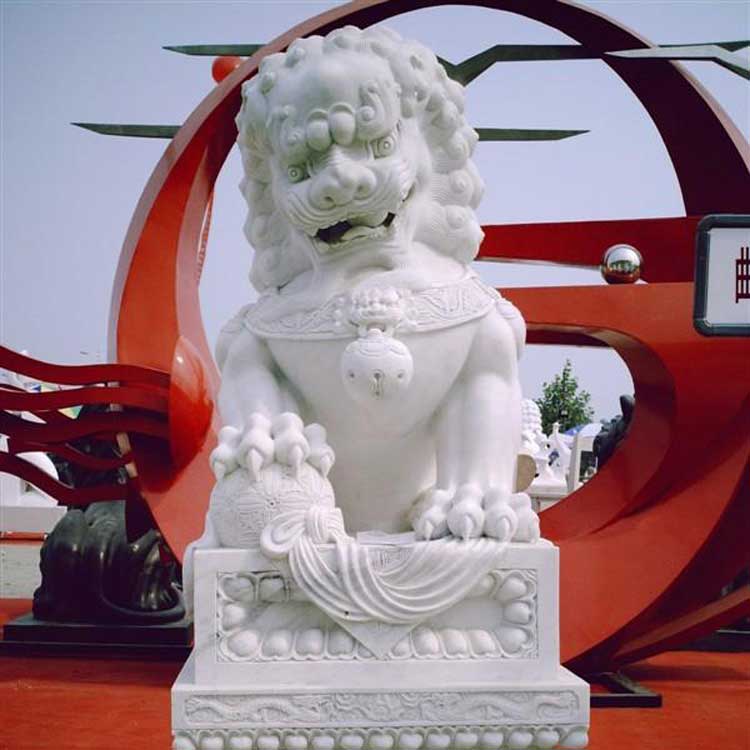 石雕狮子门墩(图片)