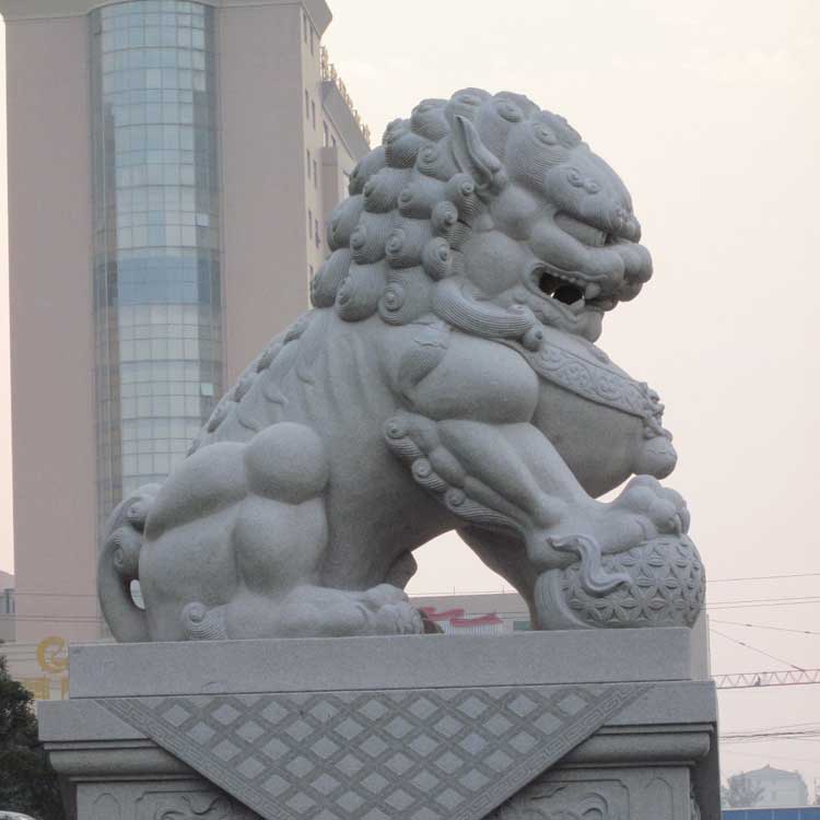 中式石雕狮子价格(图片)